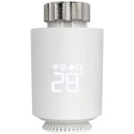 Blanc t�te thermostatique connect�e et intelligente wifi (pour kit de chauffage connect� 00176592 compatible ...