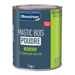 Mastic bois poudre 1kg blanchon nuancier blanchon blanc