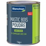 Mastic bois poudre 1kg blanchon nuancier blanchon blanc