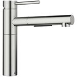 Blanco - alta ii - mitigeur d'vier avec douchette extractible, inox 527544