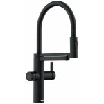 Blanco - evol - s pro - mitigeur d'vier avec bras flexible, douchette et fonction de filtration, noir ...