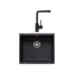 Blanco - pack vier + mitigeur rotan 500 - u noir + mila noir mat 527919