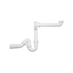 Siphon plat - blanco