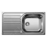 Blanco - tipo xl 6 - vier, 950x500 mm, avec commande du vidage, inox 514243