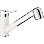 Blanco - wega s - mitigeur d'vier avec douchette extractible, blanc / chrome 526421