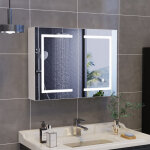 Blanketswarm - armoire de salle de bain avec miroir et led �clairage, armoire de toilette miroir avec ...
