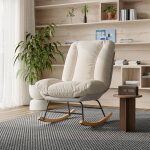 Blanketswarm - fauteuil a bascule, chaise � bascule avec haut dossier, rocking chair avec position du ...