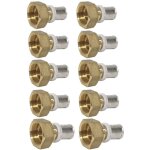 Blansol - lot de 10 raccords multicouche  sertir femelle crou libre (20 / 27) 3 / 4' - 16x2, 0 - multipex ...