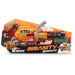 Blaster a ceinture - zuru - xshot insanity horrorfire dread hammer - blaster avec ceinture de 35 fl�chettes ...