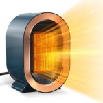 Bleu chauffage soufflant 1200w, chauffage �lectrique avec 2 modes, portable ptc en c�ramique 3s chauffage ...