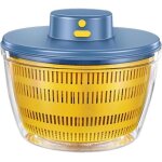(bleu)essoreuse � salade - rechargeable - automatique - grande capacit� - facile � nettoyer - bleu