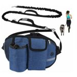 (bleu) laisse chien laisse mains libres chien jusqu' 110kg absorption de choc, confortable, couture ...