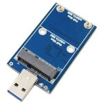 Bleu - mini bo�tier de disque dur ssd, adaptateur usb msata vers usb 3. 0, disque � semi conducteurs ...