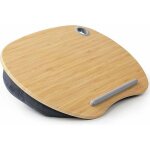 Bleu - support pour ordinateur portable avec coussin et plate - forme en bambou � utiliser sur les lit ...