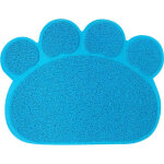 Bleu tapis de bac � liti�re pour chat en pvc 30 x 40 cm
