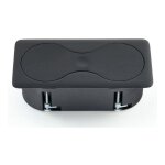 Msa france - bloc 2 prises eight rectangulaire affleurant noire 038n