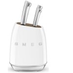 Bloc de 6 couteaux blanc - smeg - kbsf02wh