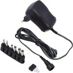 Bloc alimentation universel 12v ? 600ma ? gefom ? 6 connecteurs inclus ? chargeur polyvalent