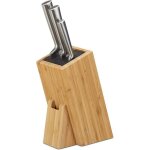 Bloc � couteaux, bambou, nature, 17 x 11 x 25 cm