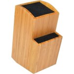 Bloc à couteaux universel en bambou ? extra large à deux niveaux sans fente ? rangement pratique et sûr ... Bloc à couteaux universel en bambou ? extra large à deux niveaux sans fente ? rangement pratique et sûr ...