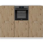 Vicco - bloc cuisine r - line, artisan chêne / blanc, 180 cm sans plan de travail Vicco - bloc cuisine r - line, artisan chêne / blanc, 180 cm sans plan de travail