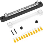 Bloc de distribution d'alimentation 12v - 48v dc barres de distribution d'�nergie busbar 150a avec 12 ...