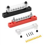 Bloc de distribution d'alimentation 12v - 48v dc barres de distribution d'�nergie busbar 150a avec 6 ...