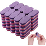 Bloc de mini limes � ongles, polissoirs en �ponge grain 100 / 180 pour ongles en acrylique, bloc de polissage ...