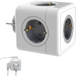 Bloc multiprise cube 5 prises, adaptateur multiprise 3680 w, 5 prises secteur, bloc multiprise cube sans ...