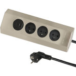 Bloc multiprise cuisine d?angle, 3 prises norme fran�aise 16a + 2 port usb 1 type a et 1 type c, c�ble ...