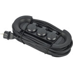 Bloc multiprises �tanche professionnel outdoor avec rallonge �lectrique 10m, 3 prises 16a, c�ble 10m ...