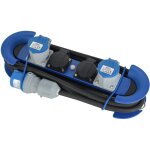 Bloc multiprise outdoor, fiche cee, 2 prises schuko + 2 cee ip44, avec 2 crochets + serre - c�bles �lastiques, ...