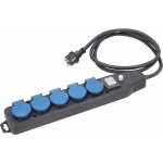 Bloc multiprises pro 5prises avec disjoncteur h07rn - f 3g2, 5 ip54 cable 2m