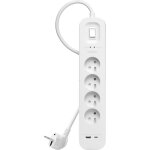 Bloc parafoudre 4 prises + usb type a & c - debflex