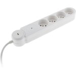 Multiprise parafoudre iota 4x16a + interrupteur - blanc zenitech