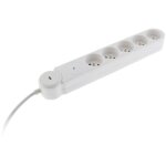 Multiprise parafoudre iota 5x16a + interrupteur - blanc zenitech