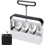Bloc de terreau manuel 4pcs 5cm pour planter des graines, presse motte pour semis outil pour planter ...
