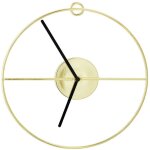 Horloge murale m�tal coloris or bloomingville
