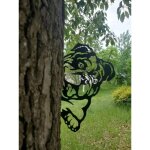 Lot de 2 décorations de jardin en métal avec animaux, statue de silhouette de poulet, décoration extérieure ... Lot de 2 décorations de jardin en métal avec animaux, statue de silhouette de poulet, décoration extérieure ...