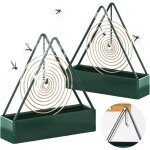 2 pièces support spirale anti moustique, portable support de bobine de moustique, triangulaire support ... 2 pièces support spirale anti moustique, portable support de bobine de moustique, triangulaire support ...
