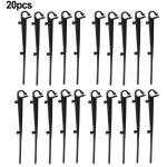 Bluedeer - lot de 20 crochets de fixation grillage de protection de goutti�re en pp, longeur de 16cm, ...