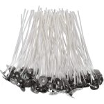 Bluedeer - lot de 200 m�ches de bougie pr� - cir�es de 15 cm, m�ches de bougie naturelles pour la fabrication ...