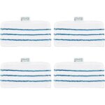 4 lingette microfibre pour balai vapeur black et decker, chiffon de nettoyage vadrouille rectangulaire ...
