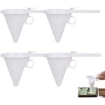 Bluedeer - 4 pices entonnoir pour pte  gteaux pte, distributeur d'entonnoir de cuisson, mini entonnoir ...