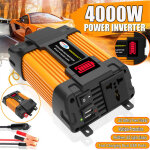 Bluedeer - 4000w convertisseur de tension dc 12v 220v, avec double chargeur usb 4. 2 a affichage de la ...