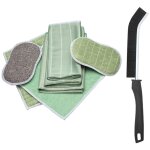 Lot de 6 chiffon bambou microfibre pour vitres miroirs carreaux carrosserie microfibre bambou vitre mnage ...