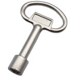 Bluedeer - laoye cle triangle poubelle cl� poubelle jaune triangulaire clef triangle � douille en m�tal ...