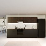 Blumfeldt - armoire cuisine - meuble rangement haut avec panneaux 16 mm mlamins, poignes aluminium ...