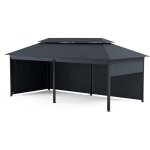 Blumfeldt grandezza cortina tonnelle de jardin ext�rieur 3x6 m - armature acier, toit polyester r�sistant, ...