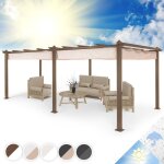 Blumfeldt pergola aluminium 3x6m, pergola terrasse, tonnelle de jardin avec toit r�tractable, kit pergolas ...